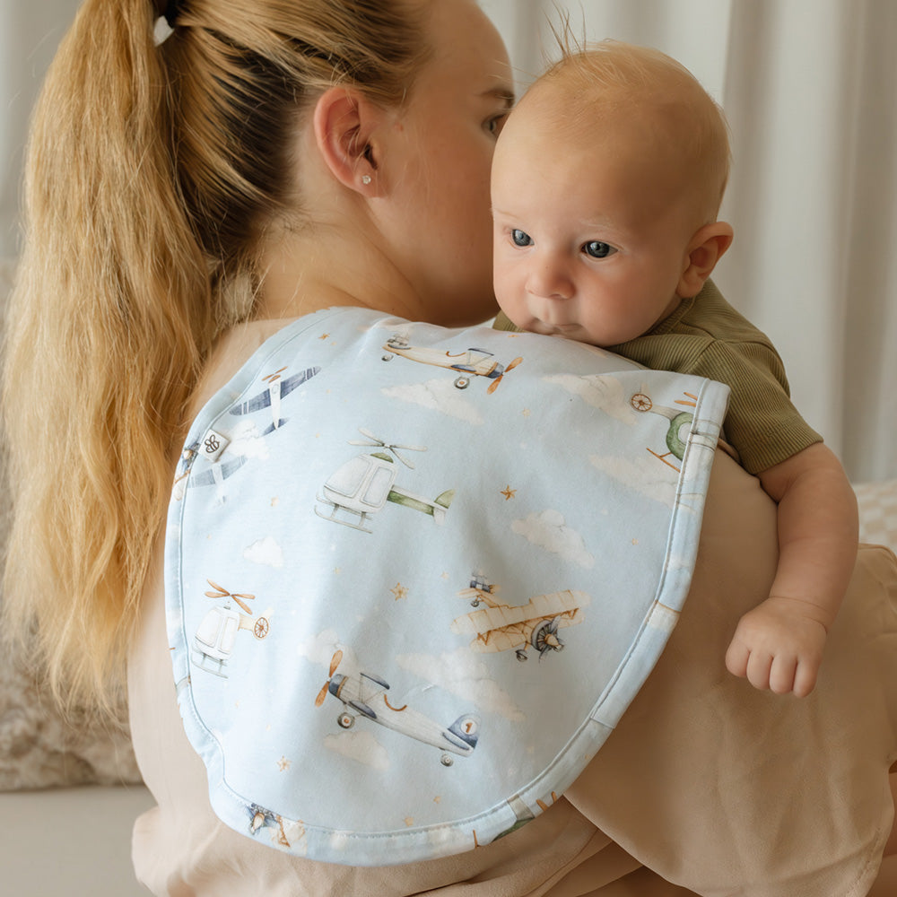 Taking Flight Organic Cotton Burp Cloth - View 1