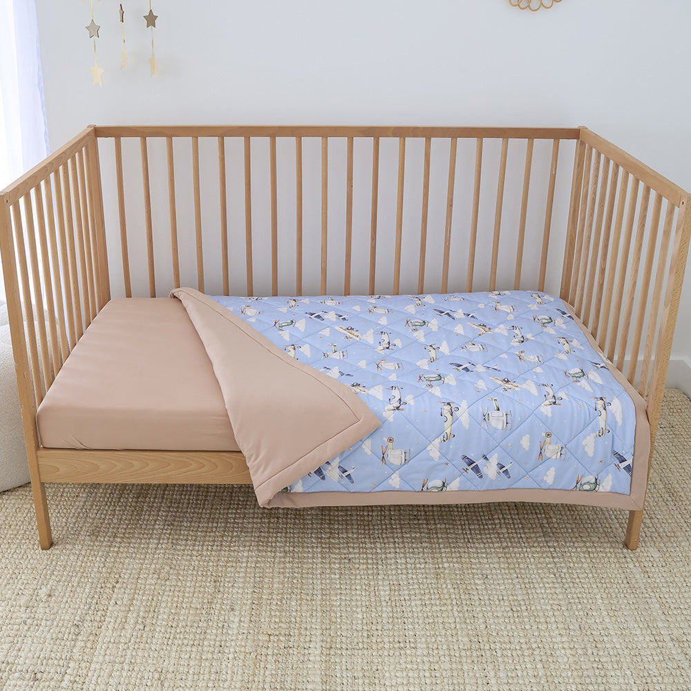 Taking Flight Organic Cotton Cot Comforter - View 6
