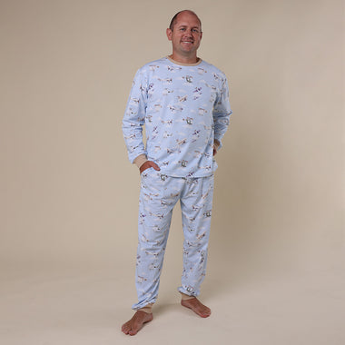 Taking Flight Organic Mens Long Sleeve PJ Set | Snuggle Hunny