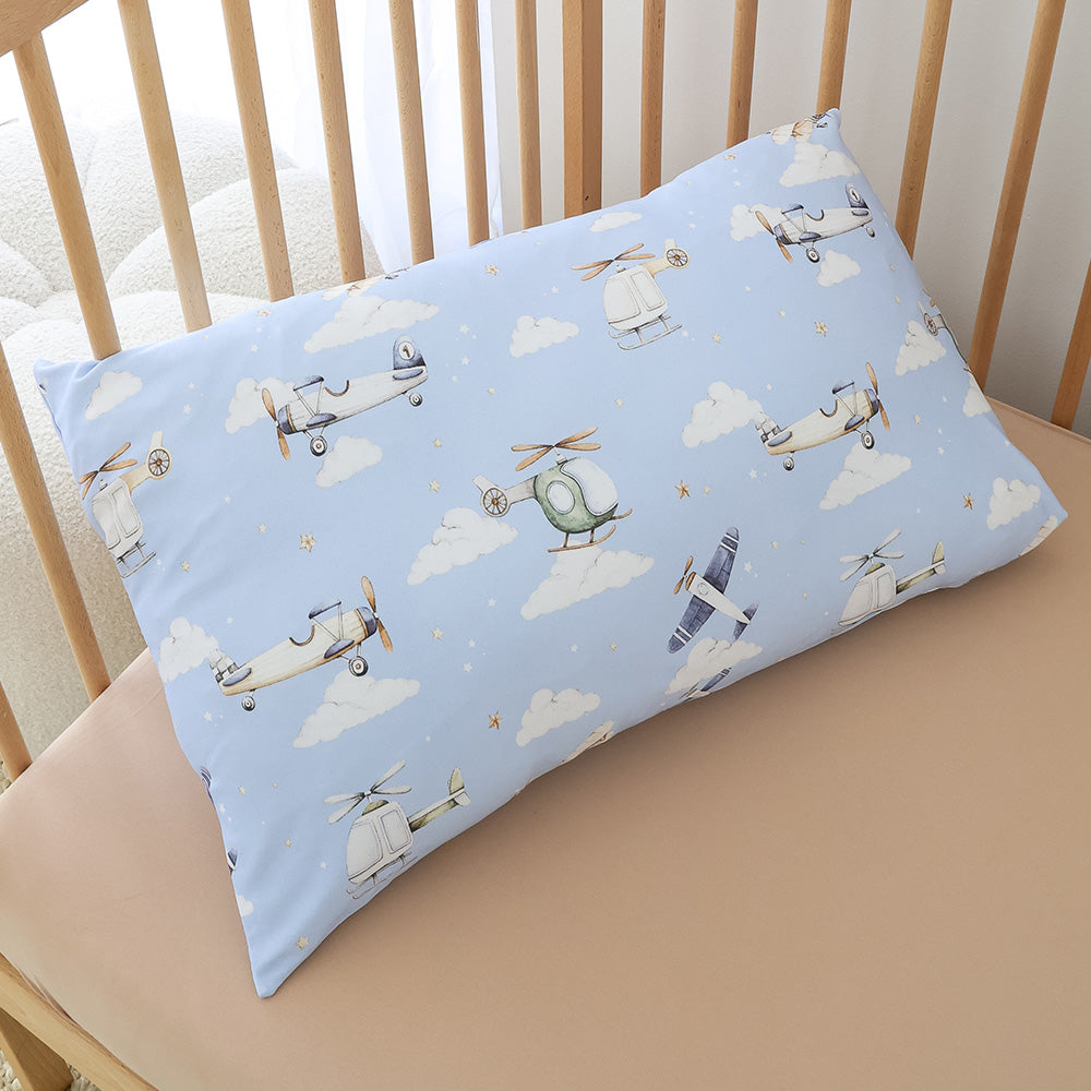 Taking Flight Organic Cotton Toddler Pillowcase - View 1