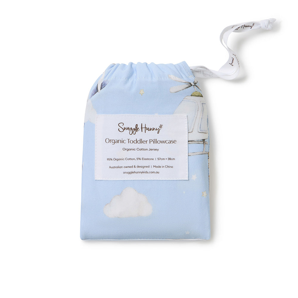 Taking Flight Organic Cotton Toddler Pillowcase - View 5