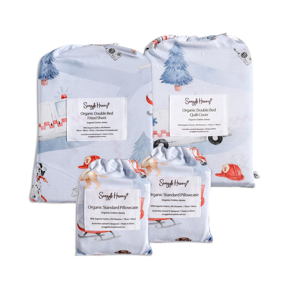 Bundle - To The Rescue Double Bedding - 1 x Sheet + 1 x Quilt Cover + 2 x Pillowcases - View 1