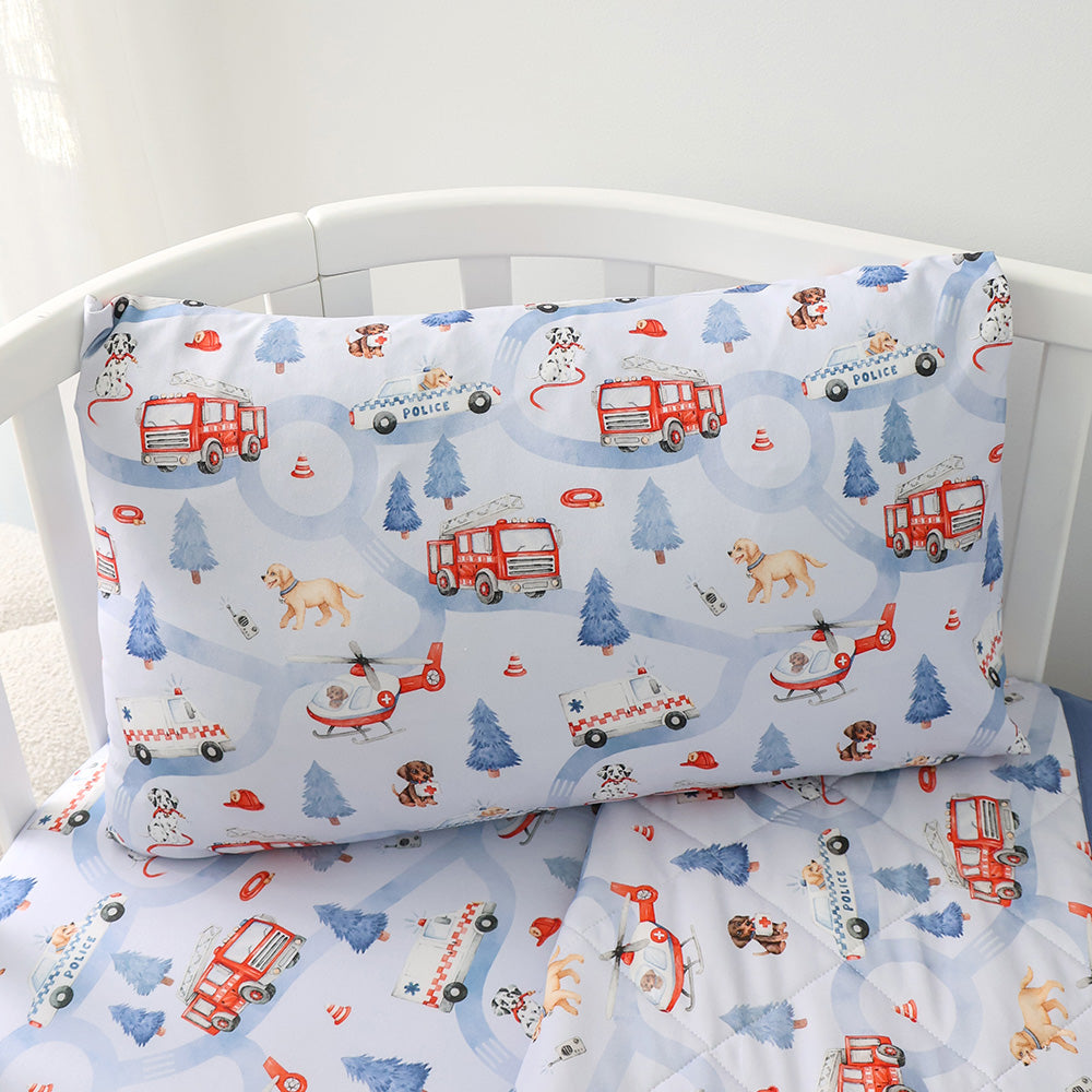 To The Rescue Organic Cotton Toddler Pillowcase - View 1