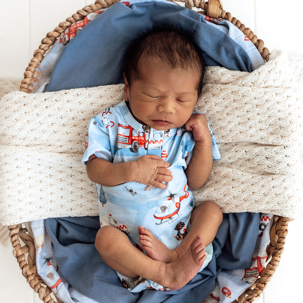 To The Rescue Short Sleeve Organic Bodysuit - View 9