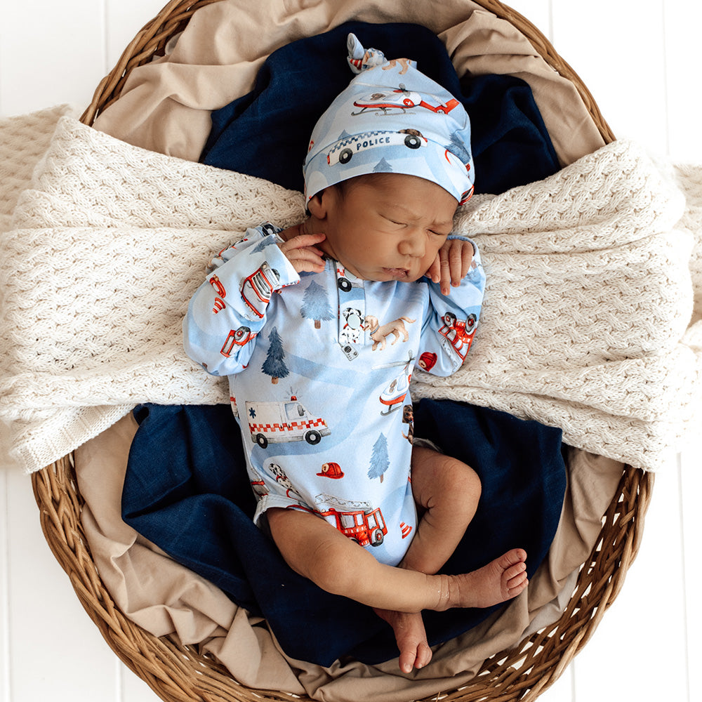 To The Rescue Long Sleeve Organic Bodysuit - View 1