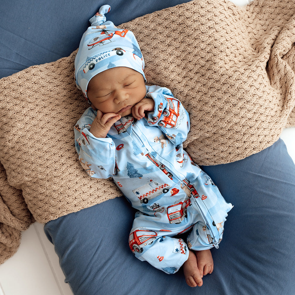 To The Rescue Organic Snugglesuit Convertible Romper - View 3