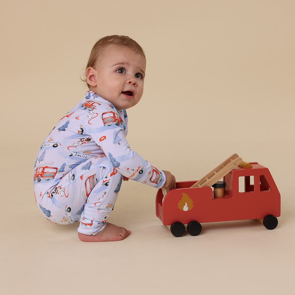 To The Rescue Organic Snugglesuit Convertible Romper - View 11