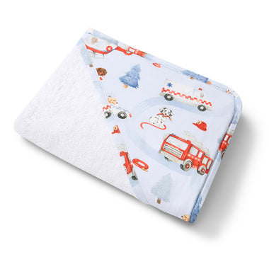 To The Rescue Organic Hooded Baby Towel | Snuggle Hunny