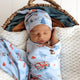 To The Rescue Organic Jersey Wrap & Beanie Set - Thumbnail 4