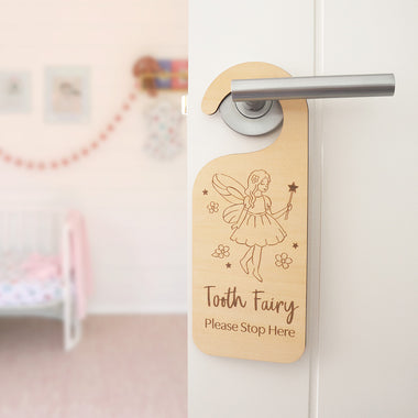 Tooth Fairy Wooden Door Hanger | Snuggle Hunny