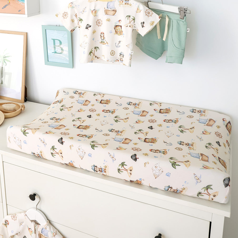 Treasure Island Organic Bassinet Sheet / Change Pad Cover - View 3