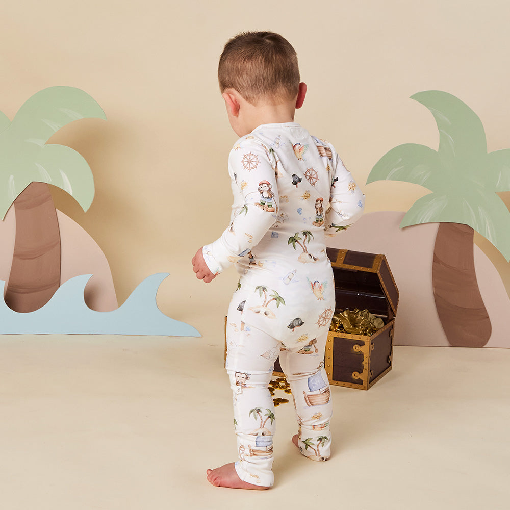 Treasure Island Organic Snugglesuit Convertible Romper - View 8