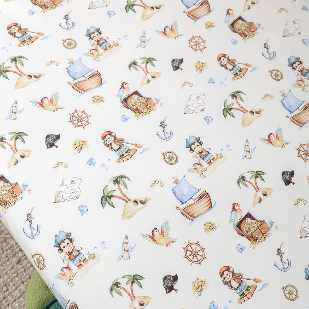 Treasure Island Organic Fitted Cot Sheet - View 2
