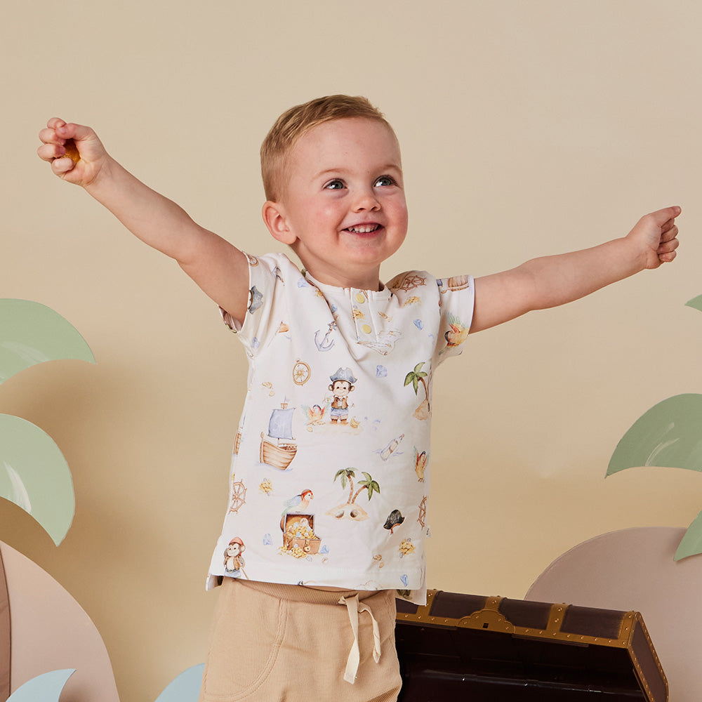 Treasure Island Organic Short Sleeve Top - View 3