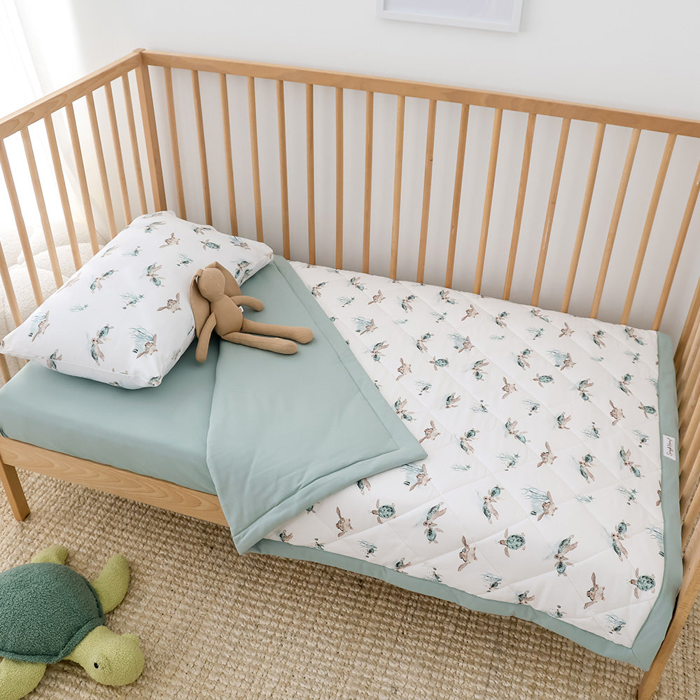 Turtle Organic Cotton Toddler Pillowcase - View 3