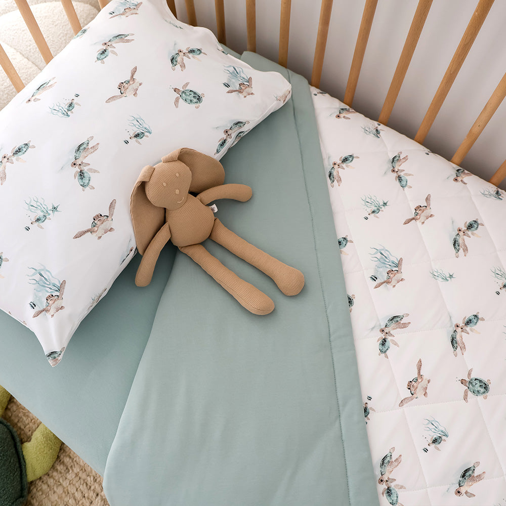 Turtle Organic Cotton Toddler Pillowcase - View 2