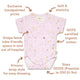 Twinkle Short Sleeve Organic Kimono Bodysuit - Thumbnail 4