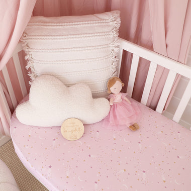 Twinkle Organic Fitted Cot Sheet | Snuggle Hunny