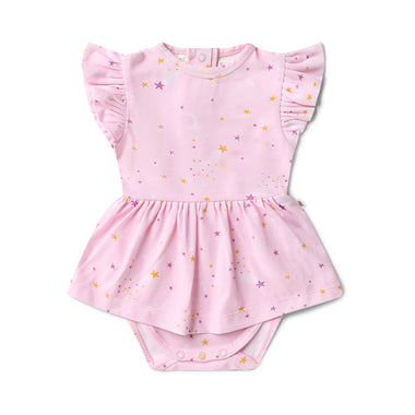Twinkle Short Sleeve Organic Dress | Snuggle Hunny