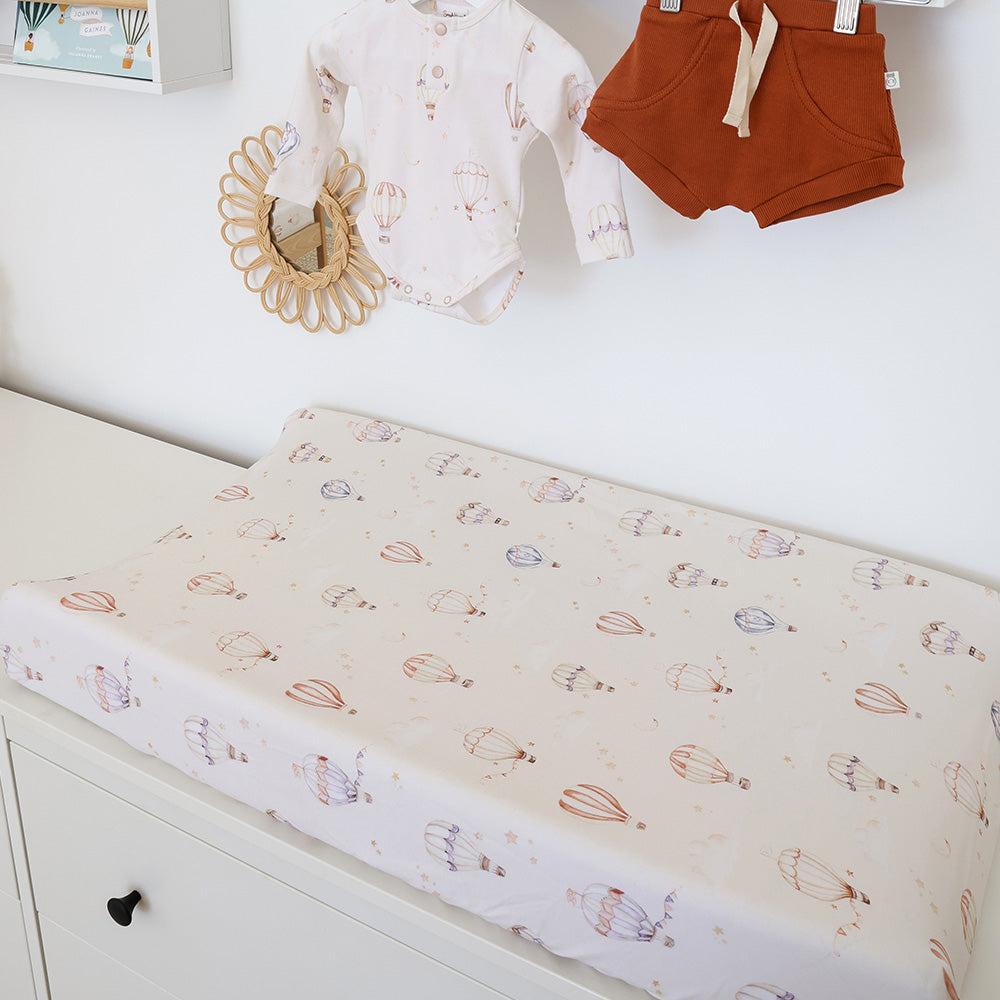 Up & Away Organic Bassinet Sheet / Change Pad Cover - View 3