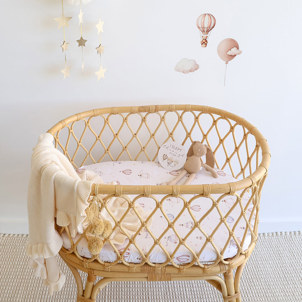 Up & Away Organic Bassinet Sheet / Change Pad Cover - View 4