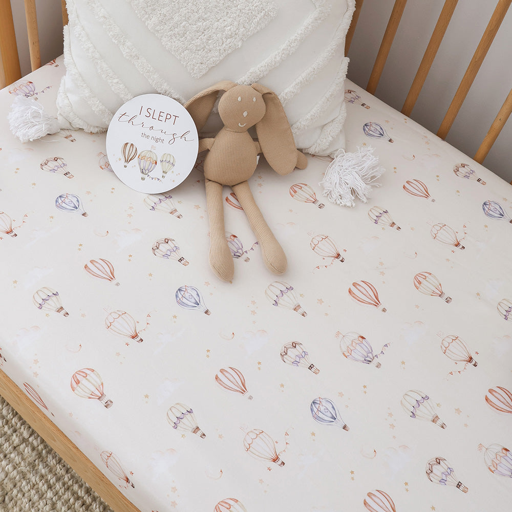 Up & Away Organic Fitted Cot Sheet - View 4