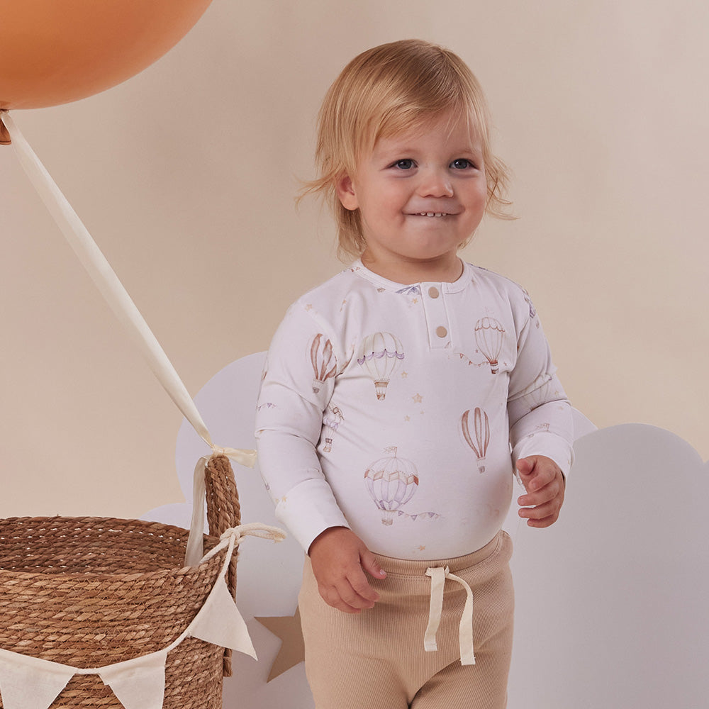 Up & Away Long Sleeve Organic Bodysuit - View 11