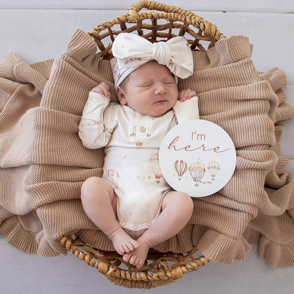 Up & Away Long Sleeve Organic Bodysuit - View 12