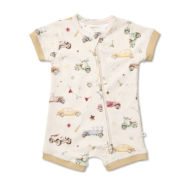 Vintage Cars Organic Snuggle Shortie | Snuggle Hunny