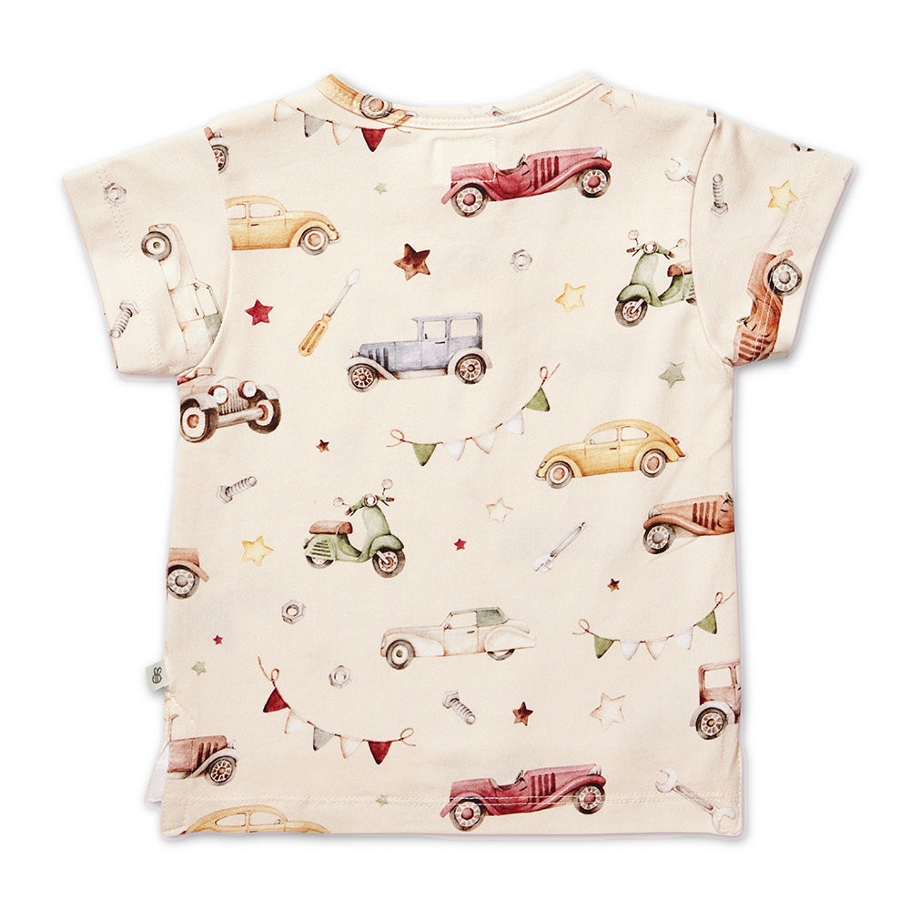 Vintage Cars Organic Short Sleeve Top - View 6