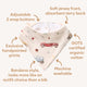 Vintage Cars Organic Dribble Bib - Thumbnail 4