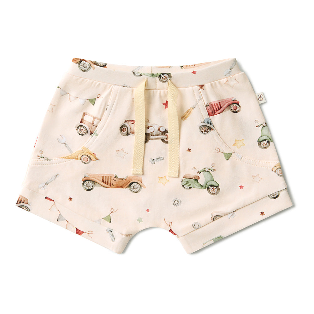 Vintage Cars Organic Shorts - View 2