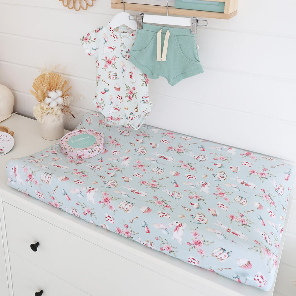 White Rabbit Organic Bassinet Sheet / Change Pad Cover - View 3