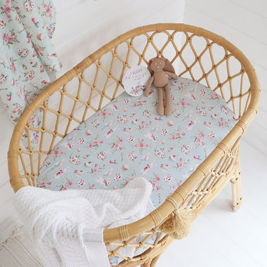 White Rabbit Organic Bassinet Sheet | Snuggle Hunny