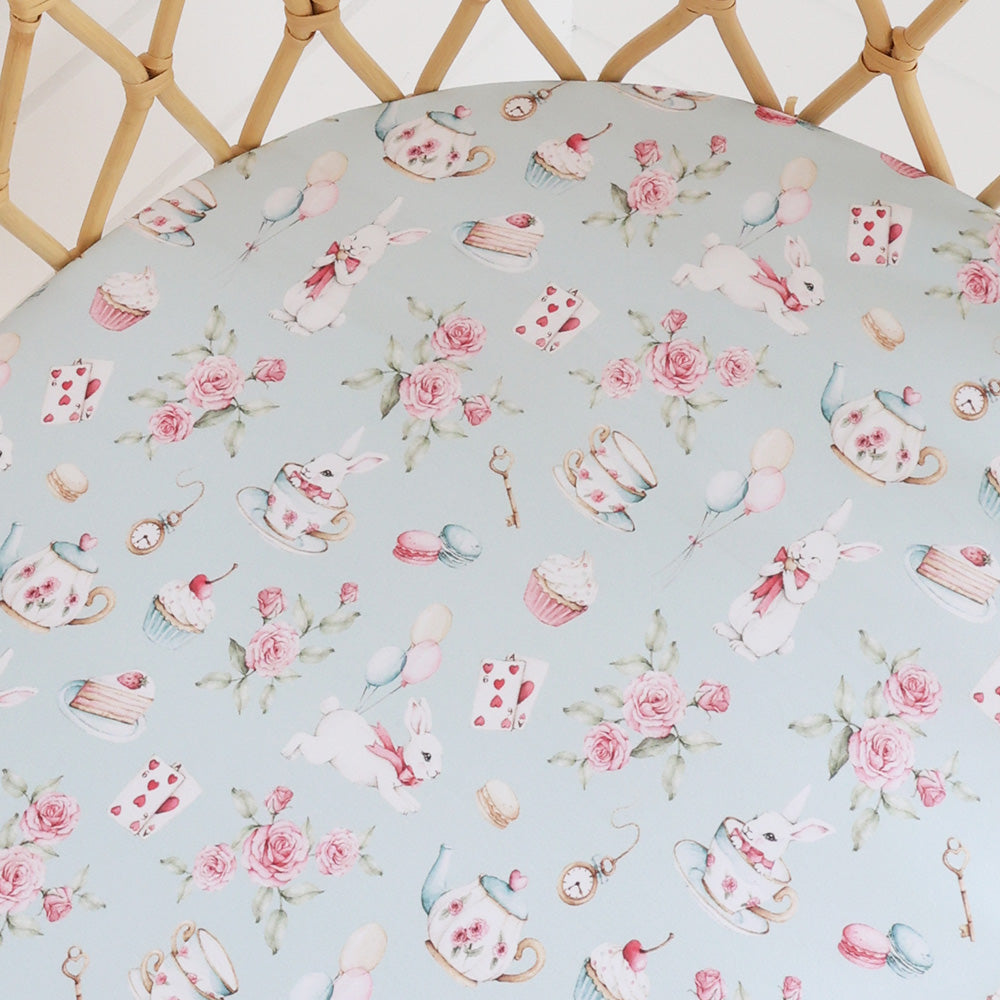 White Rabbit Organic Bassinet Sheet / Change Pad Cover - View 2