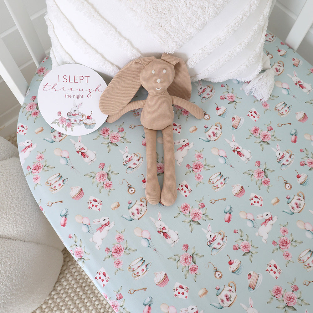 White Rabbit Organic Fitted Cot Sheet - View 1