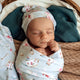 White Rabbit Organic Jersey Wrap & Beanie Set - Thumbnail 3