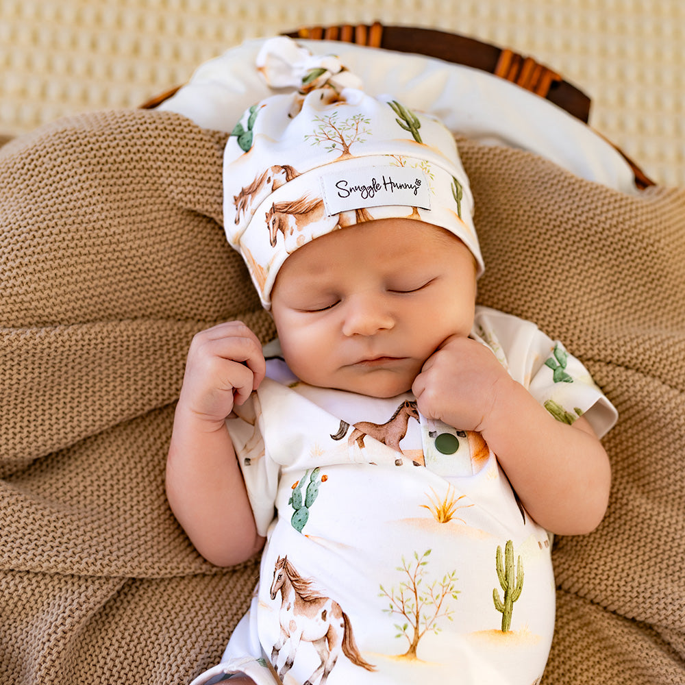 Wild Horses Short Sleeve Organic Bodysuit - View 9