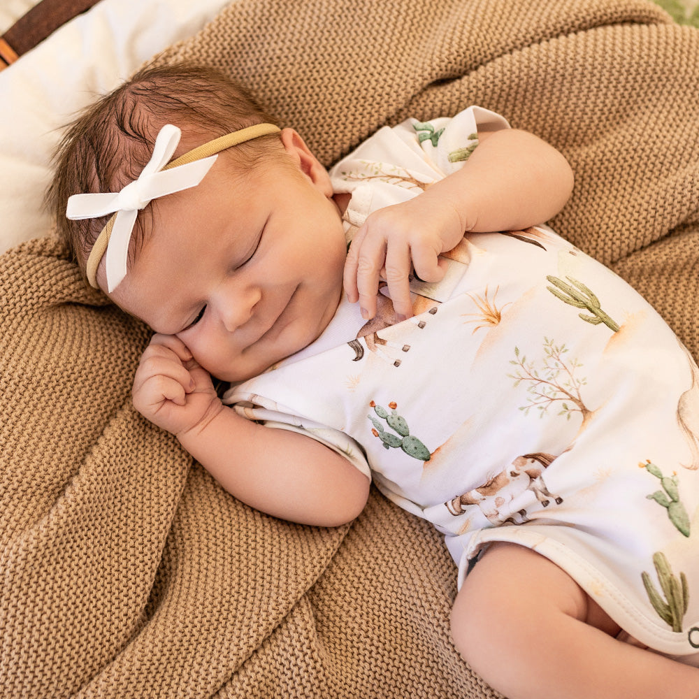 Wild Horses Short Sleeve Organic Bodysuit - View 6