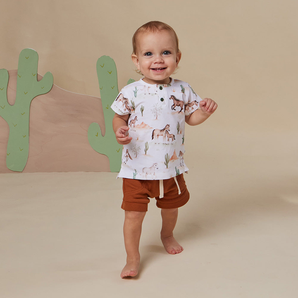 Wild Horses Organic Short Sleeve Top - View 11