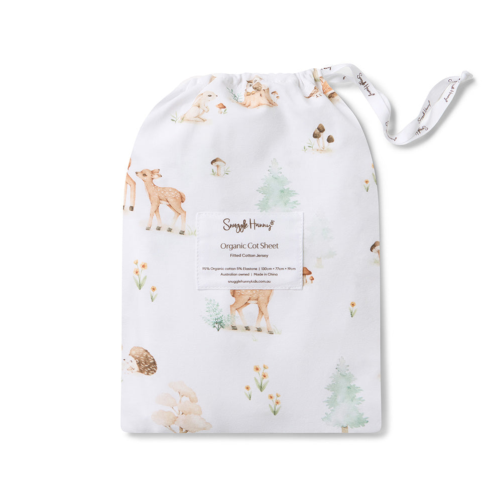 Woodland Tales Organic Fitted Cot Sheet - View 7