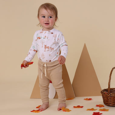 Woodland Tales Long Sleeve Organic Bodysuit | Snuggle Hunny