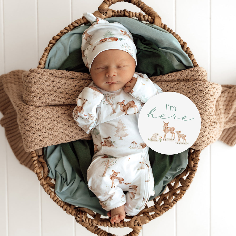 Woodland Tales & Pebble Reversible Milestone Cards - View 2