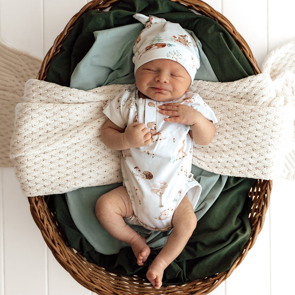 Woodland Tales Short Sleeve Organic Bodysuit - View 3