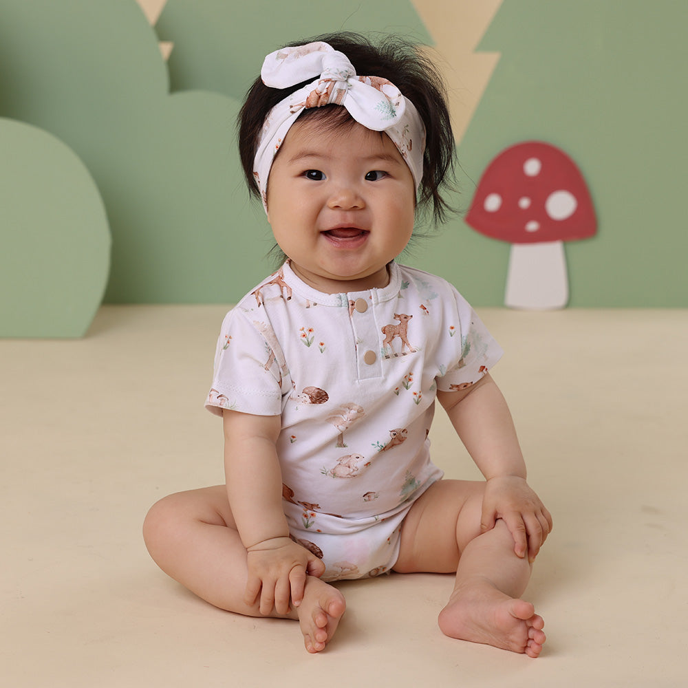 Woodland Tales Short Sleeve Organic Bodysuit - View 10