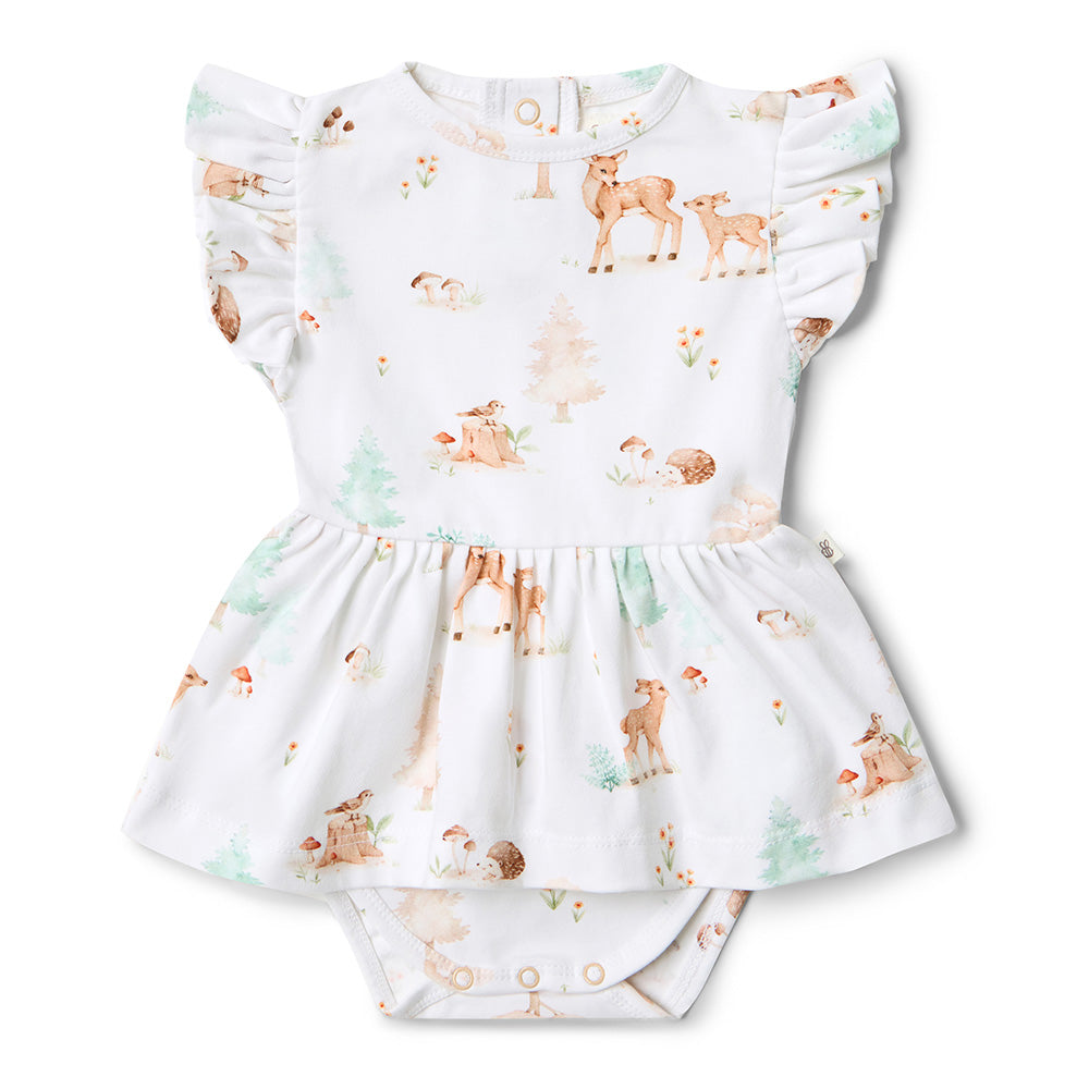 Woodland Tales Short Sleeve Organic Dress - View 2