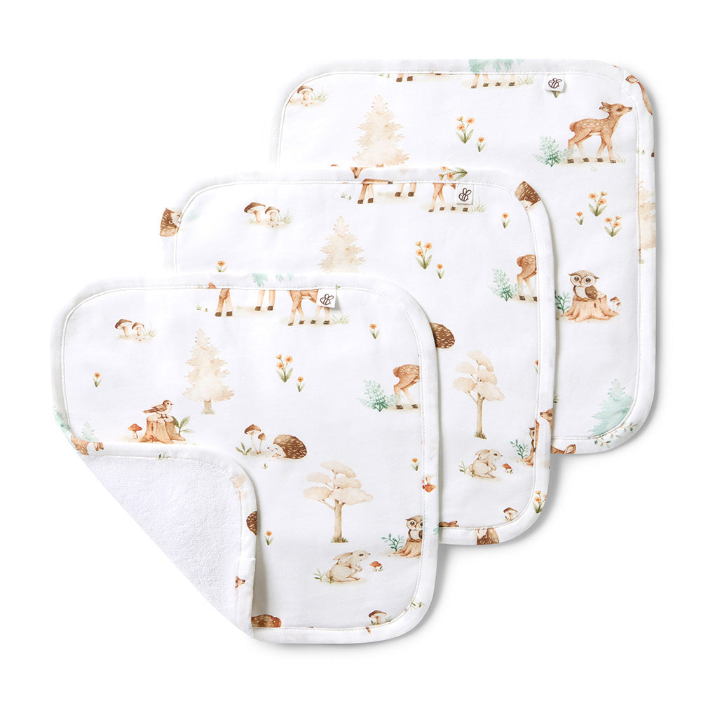 Woodland Tales Organic Wash Cloths - 3 Pack - View 1